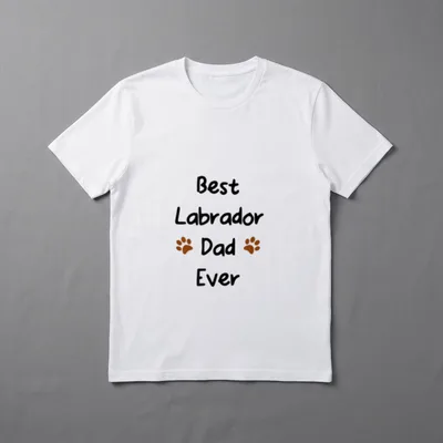 Best Labrador Dad Ever Lab T-Shirt – Klassisches T-Shirt in Schwarz