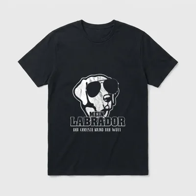 Mein Labrador der coolste T-Shirt – Klassisches T-Shirt in Schwarz