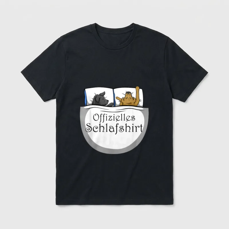 Offizielles Cane Corso Schlafshirt T-Shirt – Klassisches T-Shirt in Schwarz