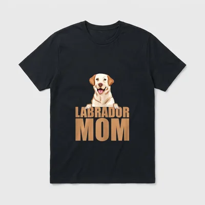 LABRADOR MOM Hunderasse Hund T-Shirt – Klassisches T-Shirt in Schwarz