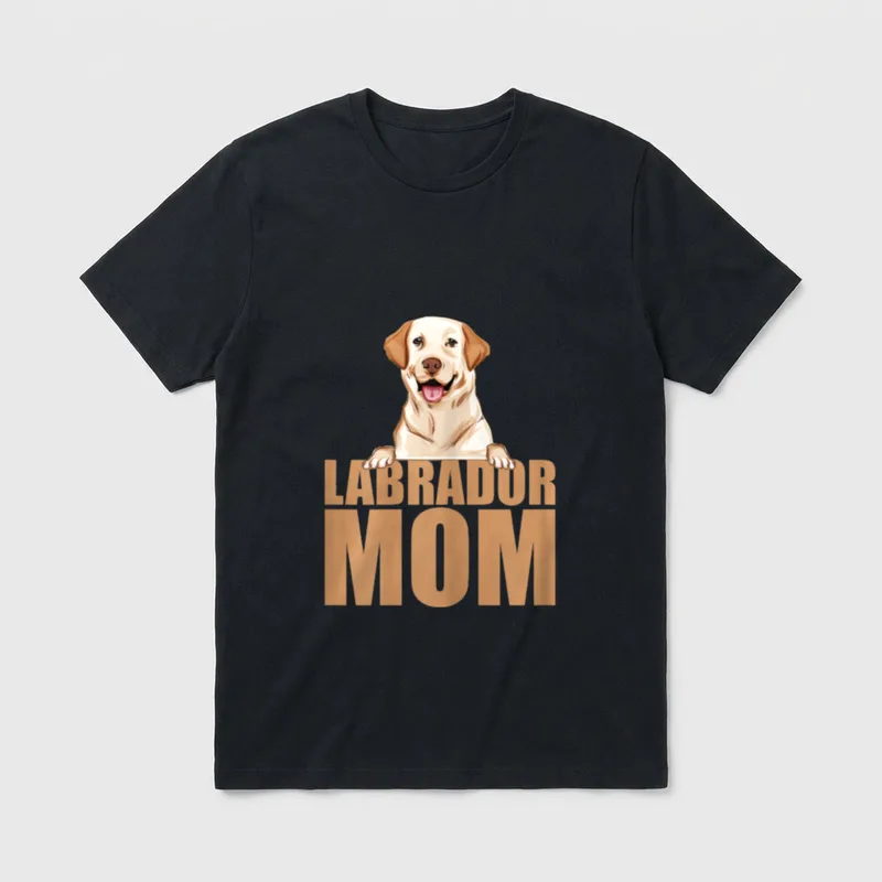 LABRADOR MOM Hunderasse Hund T-Shirt – Klassisches T-Shirt in Schwarz