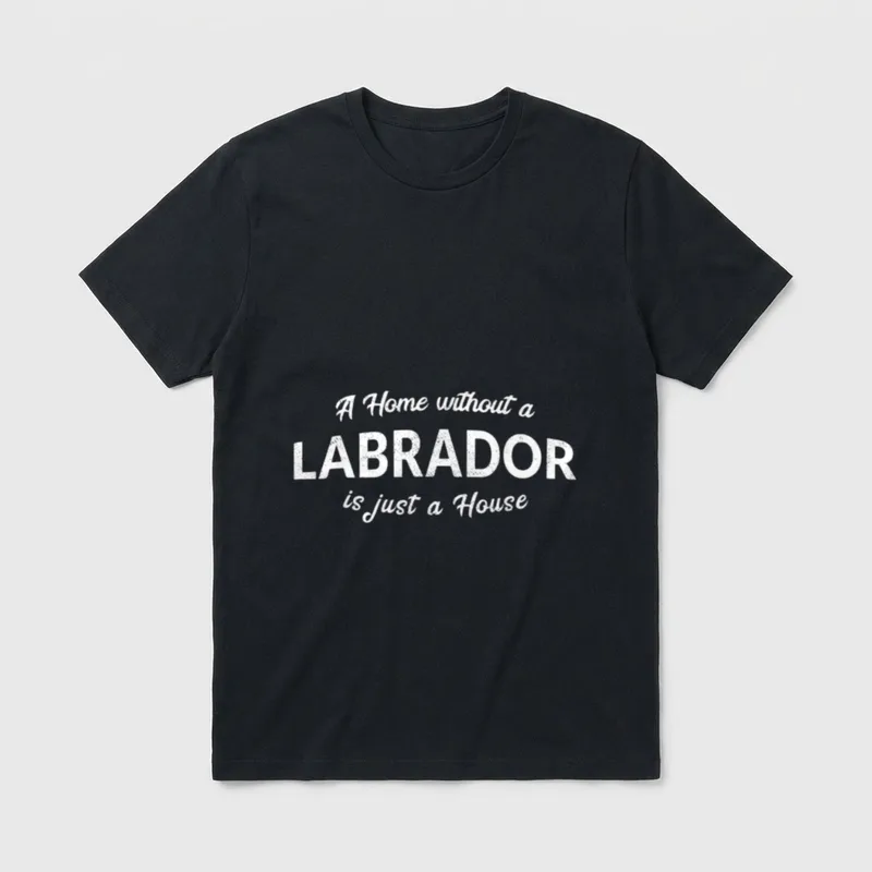 A Home Without A T-Shirt – Klassisches T-Shirt in Schwarz