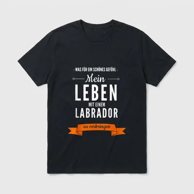 Mein Leben T-Shirt – Klassisches T-Shirt in Schwarz