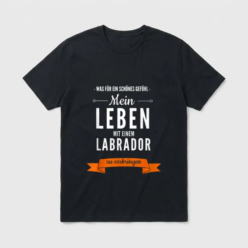 Mein Leben T-Shirt – Klassisches T-Shirt in Schwarz