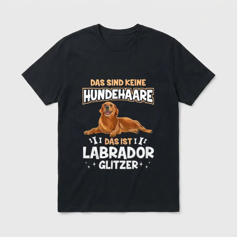 Das Sind Keine Hundehaare T-Shirt 0180 – Klassisches T-Shirt in Schwarz