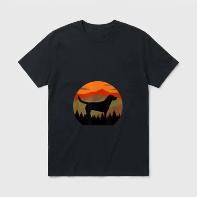 Country Wilderness Vintage Berge T-Shirt – Klassisches T-Shirt in Schwarz
