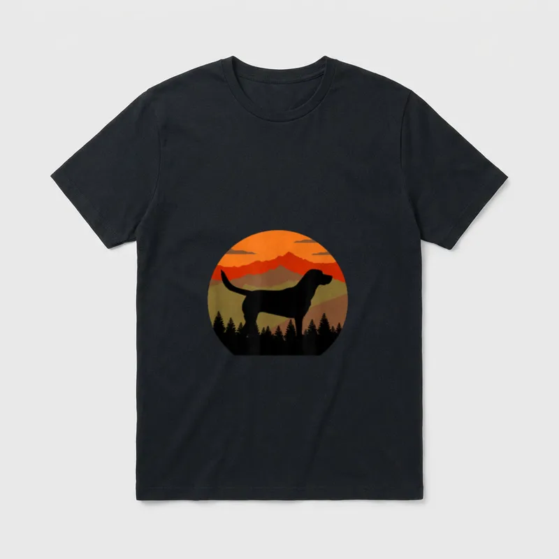 Country Wilderness Vintage Berge T-Shirt – Klassisches T-Shirt in Schwarz