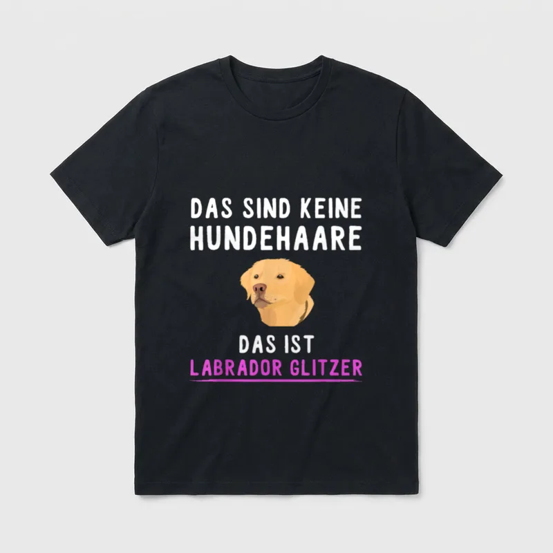 Frauchen Das sind keine T-Shirt – Klassisches T-Shirt in Schwarz