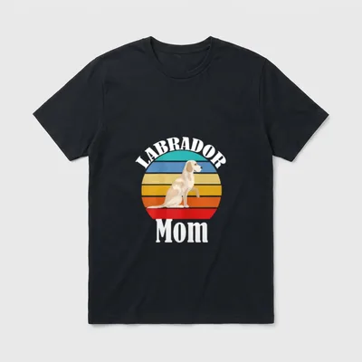 Labrador Mom Süßes Retriever T-Shirt – Klassisches T-Shirt in Schwarz