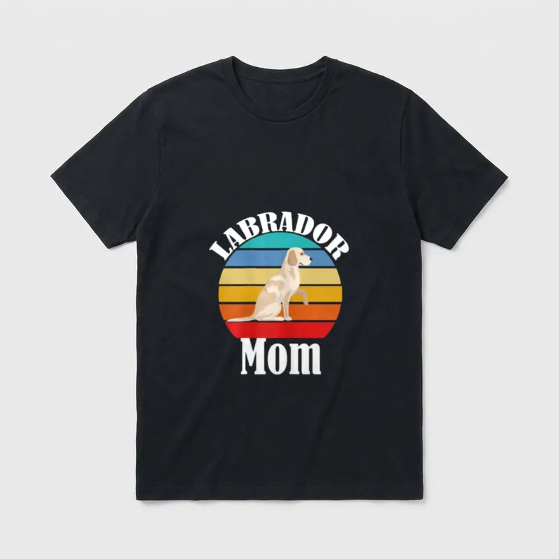 Labrador Mom Süßes Retriever T-Shirt – Klassisches T-Shirt in Schwarz