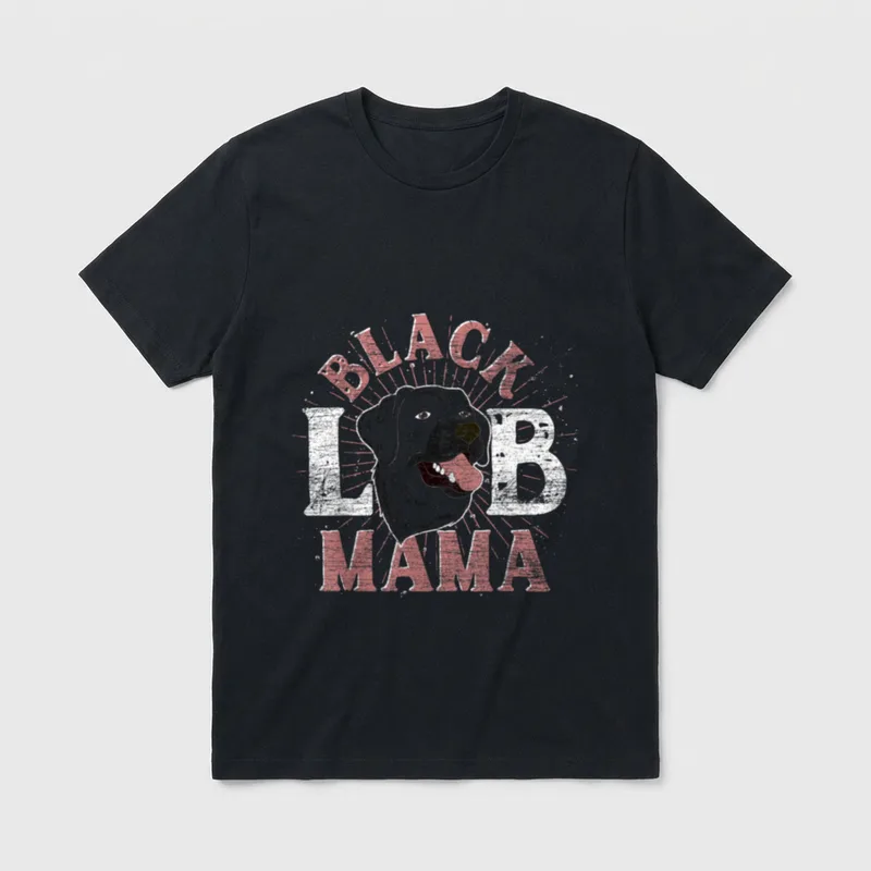 Schwarzer Labrador Mama Hundebesitzer T-Shirt – Klassisches T-Shirt in Schwarz