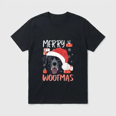 Labrador Frohe Weihnachten T-Shirt – Klassisches T-Shirt in Schwarz
