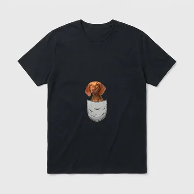 Kurzhaariger Ungarischer Vorstehhund Magyar T-Shirt 0010 – Klassisches T-Shirt in Schwarz