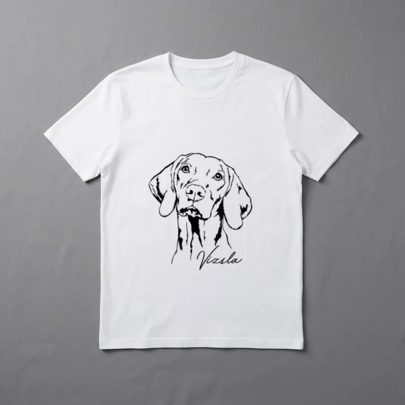 Magyar Vizsla Jagdhunde Hundeportrait T-Shirt – Klassisches T-Shirt in Schwarz