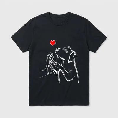 Magyar Vizsla Liebe Hunde T-Shirt – Klassisches T-Shirt in Schwarz