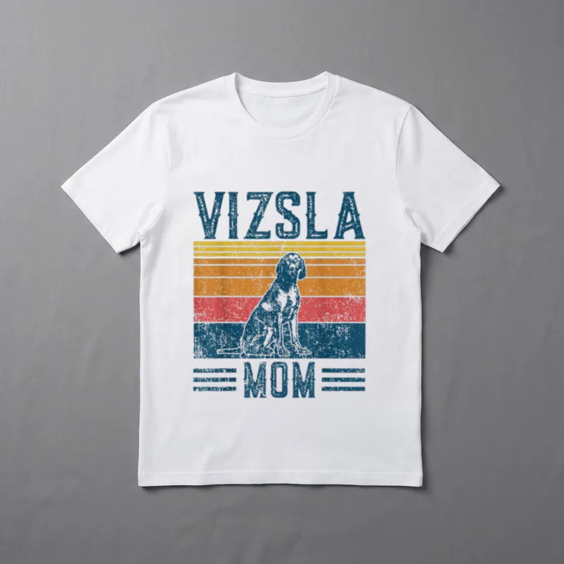 Hund Vizsla Mama Vintage T-Shirt – Klassisches T-Shirt in Schwarz
