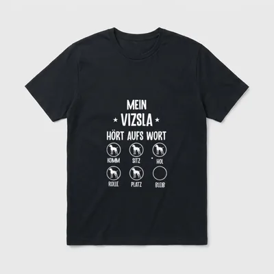 Magyar Vizsla für Drahthaar T-Shirt – Klassisches T-Shirt in Schwarz