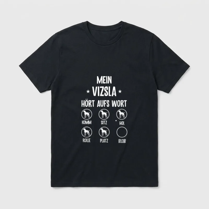 Magyar Vizsla für Drahthaar T-Shirt – Klassisches T-Shirt in Schwarz