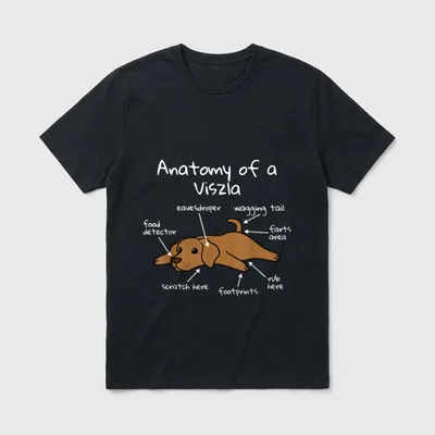 Anatomy Of A Magyar T-Shirt – Klassisches T-Shirt in Schwarz