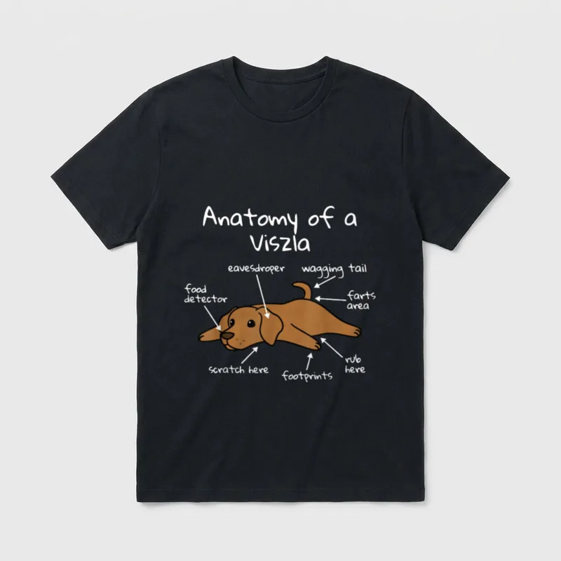Anatomy Of A Magyar T-Shirt – Klassisches T-Shirt in Schwarz