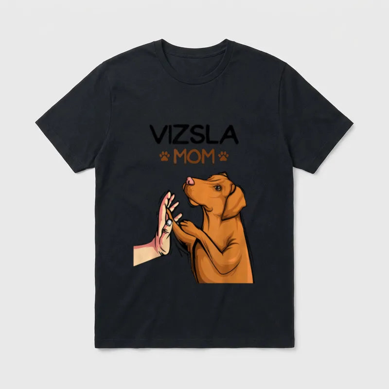 Magyar Vizsla Mom Hunde T-Shirt – Klassisches T-Shirt in Schwarz