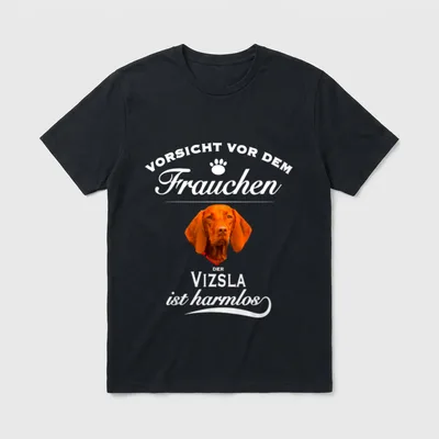 Vizsla Vizsla Hund Vizsla T-Shirt 0039 – Klassisches T-Shirt in Schwarz