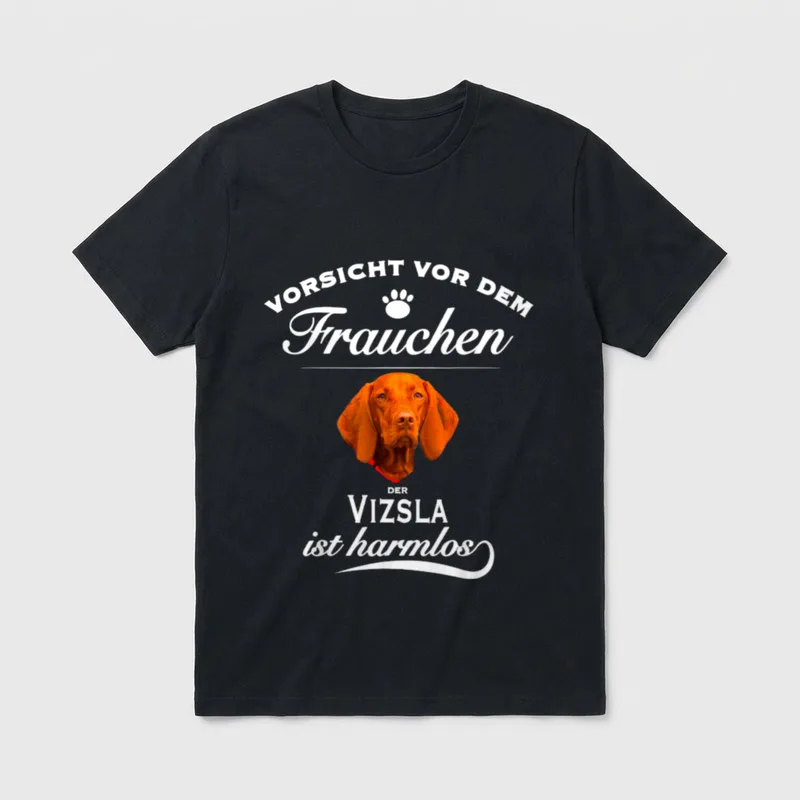 Vizsla Vizsla Hund Vizsla T-Shirt 0039 – Klassisches T-Shirt in Schwarz