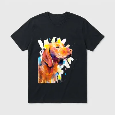 Kurzhaariger ungarischer Spitzhund Magyar T-Shirt – Klassisches T-Shirt in Schwarz