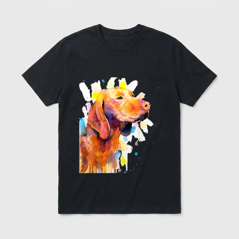 Kurzhaariger ungarischer Spitzhund Magyar T-Shirt – Klassisches T-Shirt in Schwarz