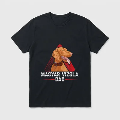 Magyar Vizsla Dad Ungarischer T-Shirt – Klassisches T-Shirt in Schwarz
