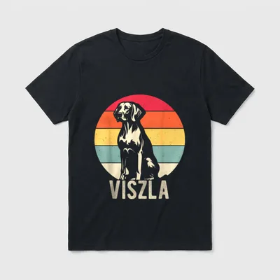 Magyar Vizsla Hund T-Shirt 0048 – Klassisches T-Shirt in Schwarz