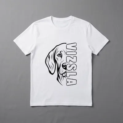 Magyar Vizsla Hund Vizsla T-Shirt 0054 – Klassisches T-Shirt in Schwarz