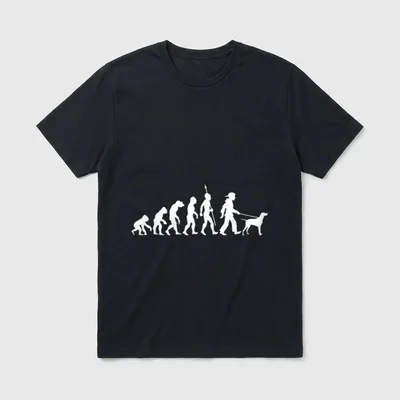Magyar Vizsla Gassi Gehen T-Shirt – Klassisches T-Shirt in Schwarz