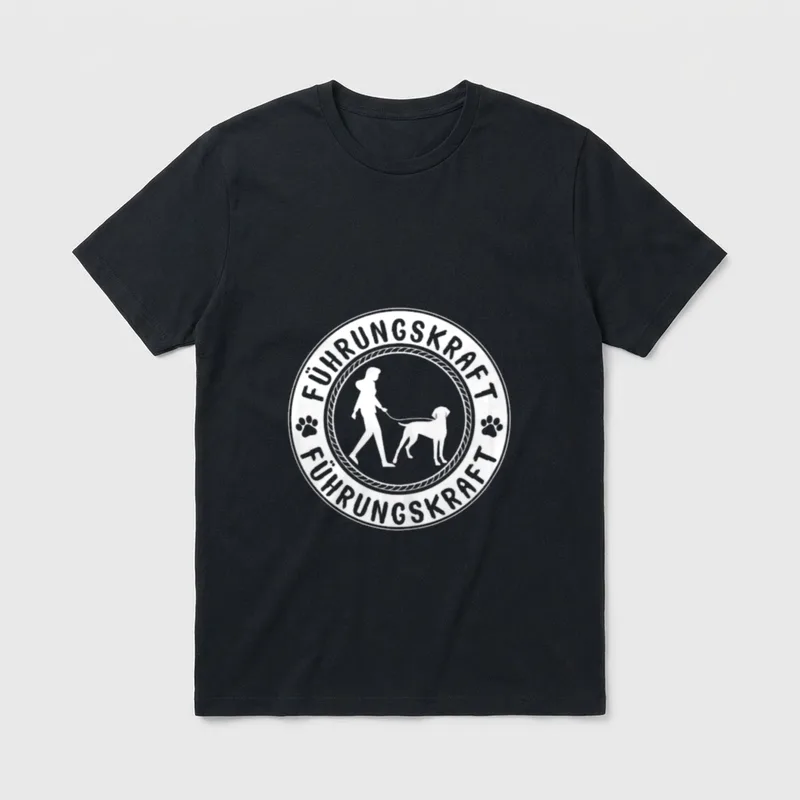 Hundespruch Führungskraft Vorstehhund Jadhund T-Shirt – Klassisches T-Shirt in Schwarz