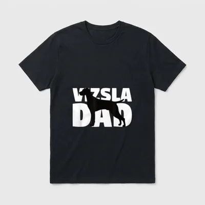 Vizsla Dad Vizsla Gift T-Shirt – Klassisches T-Shirt in Schwarz