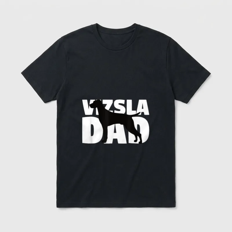 Vizsla Dad Vizsla Gift T-Shirt – Klassisches T-Shirt in Schwarz