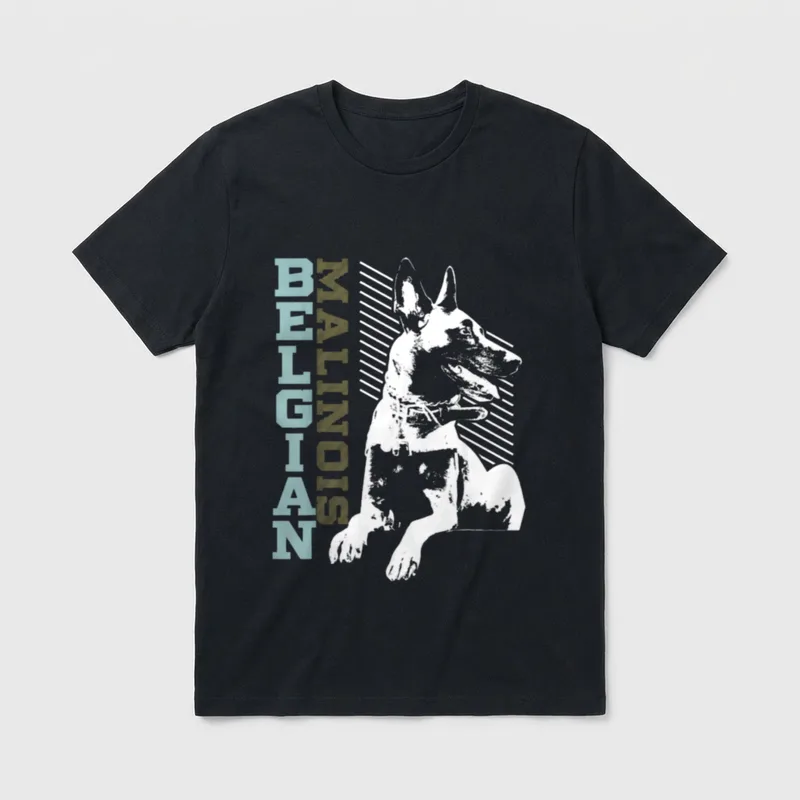 Belgisches Malinois-T-Design für Hundeliebhaber T-Shirt – Klassisches T-Shirt in Schwarz