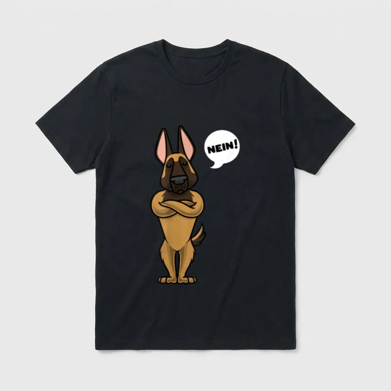 Sturer Belgischer Malinois Hund T-Shirt – Klassisches T-Shirt in Schwarz