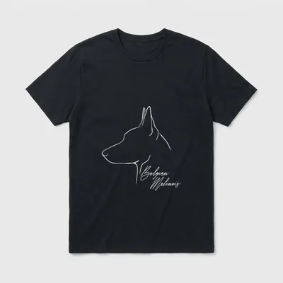 Belgian Malinois im Profil T-Shirt – Klassisches T-Shirt in Schwarz