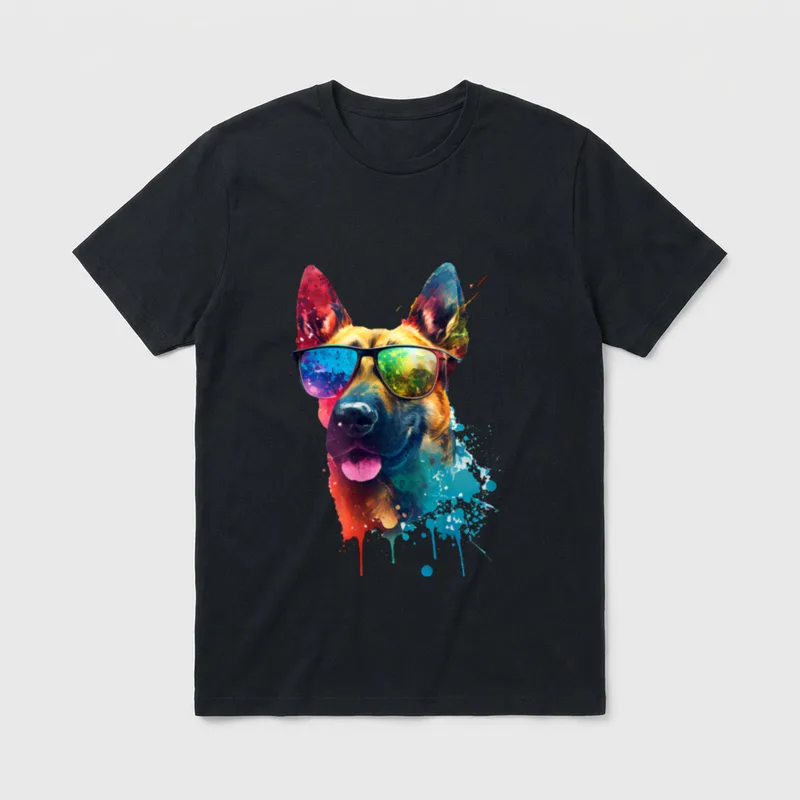 Belgian Malinois Belgischer Schäferhund T-Shirt – Klassisches T-Shirt in Schwarz