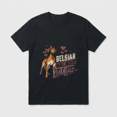 Belgischer Malinois Mama Muttertag T-Shirt – Klassisches T-Shirt in Schwarz