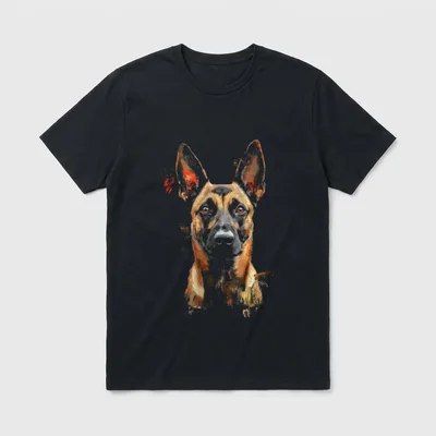 Belgischer Malinois Hund Motiv T-Shirt – Klassisches T-Shirt in Schwarz