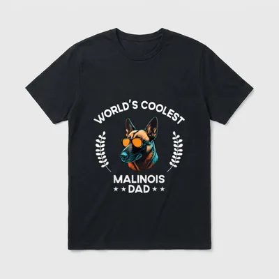 The Woof Wardrobe Malinois T-Shirt – Klassisches T-Shirt in Schwarz
