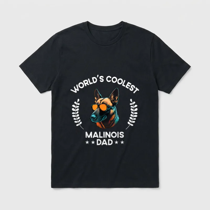 The Woof Wardrobe Malinois T-Shirt – Klassisches T-Shirt in Schwarz