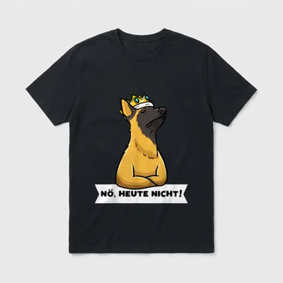 Sturer Malinois Hund Belgischer T-Shirt 0036 – Klassisches T-Shirt in Schwarz
