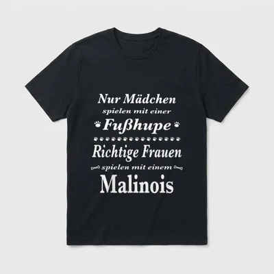 Malinois Malinois Hund Malinois Fußhupe T-Shirt – Klassisches T-Shirt in Schwarz