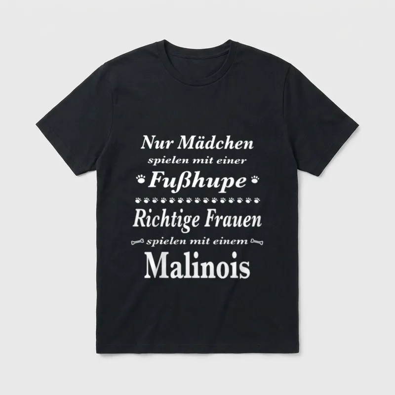 Malinois Malinois Hund Malinois Fußhupe T-Shirt – Klassisches T-Shirt in Schwarz