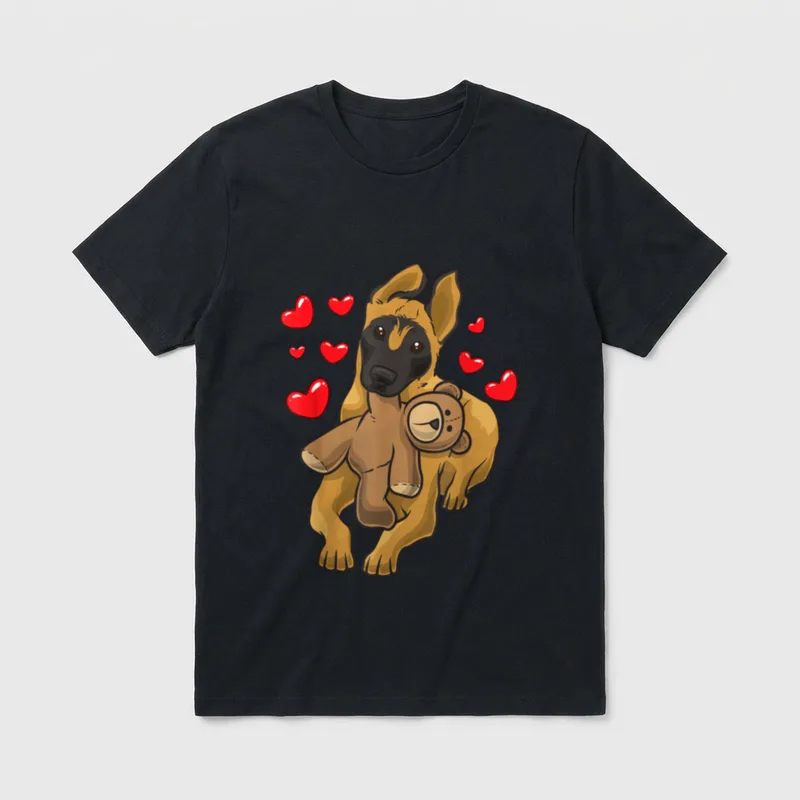Belgian Malinois belgischer Schäferhund T-Shirt 0038 – Klassisches T-Shirt in Schwarz