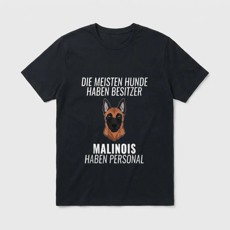 Lustiges Malinois Personal Hundehalter T-Shirt – Klassisches T-Shirt in Schwarz