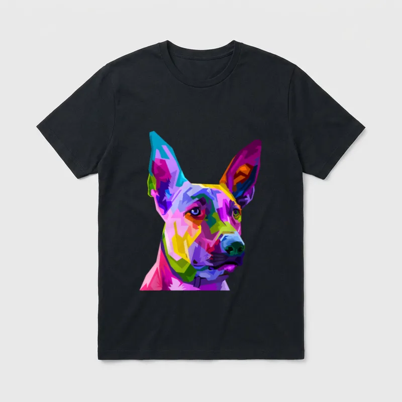 Pop Art Belgischer Schäferhund T-Shirt – Klassisches T-Shirt in Schwarz